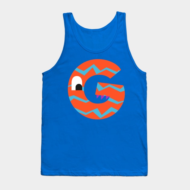 G Letter Tank Top by Mako Design 